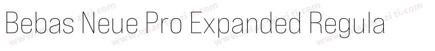 Bebas Neue Pro Expanded Regular字体转换